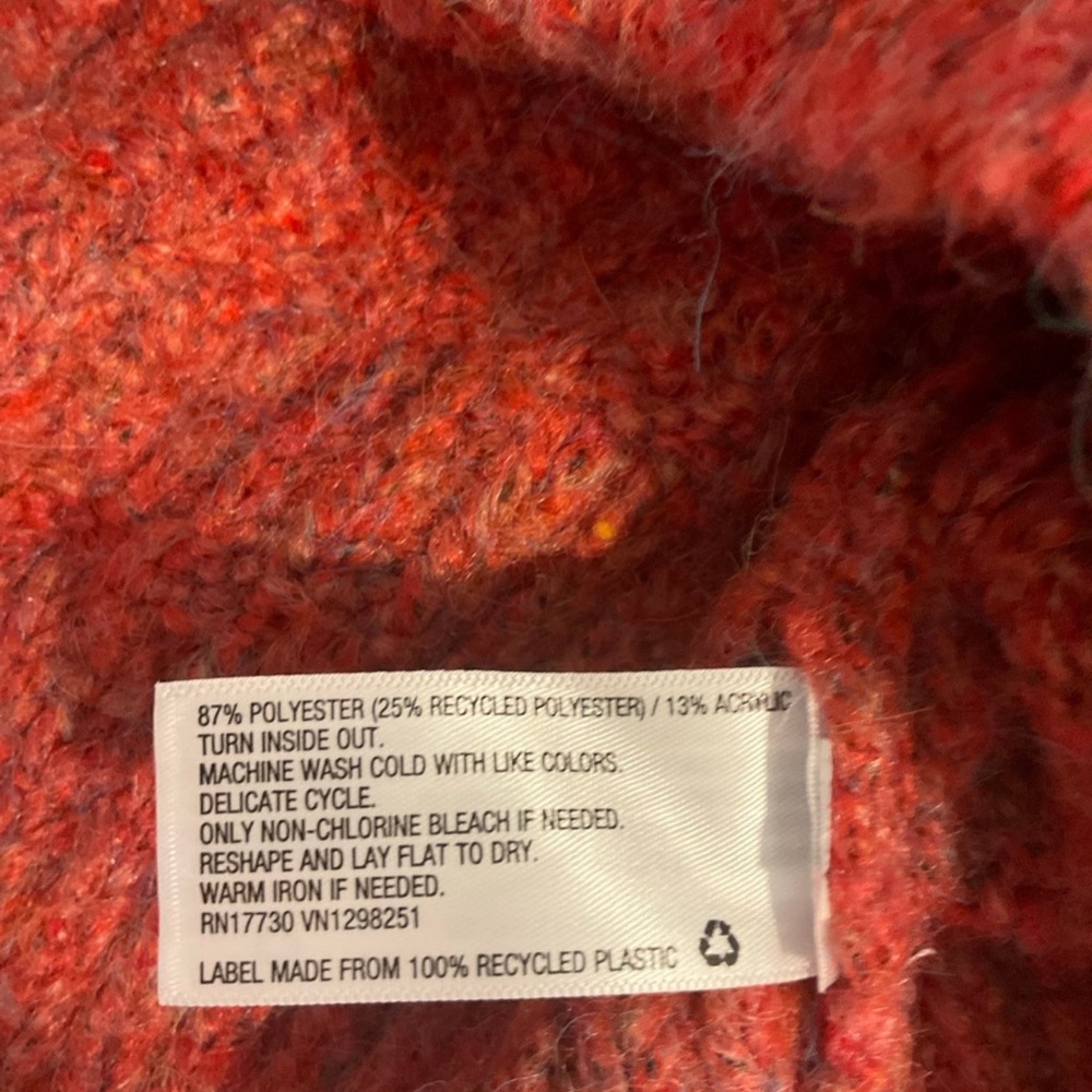 Universal Thread orange cable knit mock neck swea… - image 7